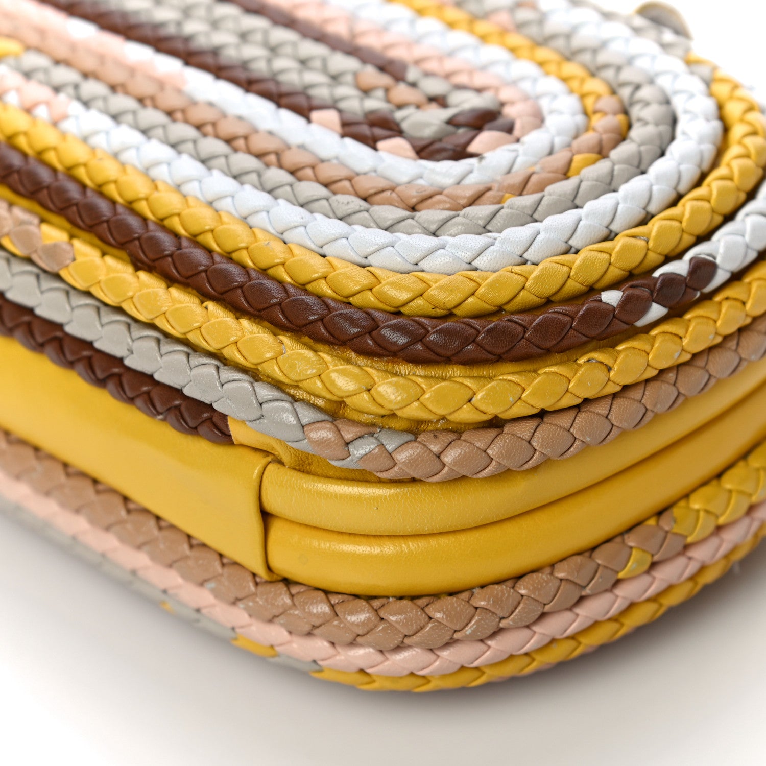 Bottega Veneta Nappa Intrecciato Braided Knot Clutch Multicolor 6 of 11