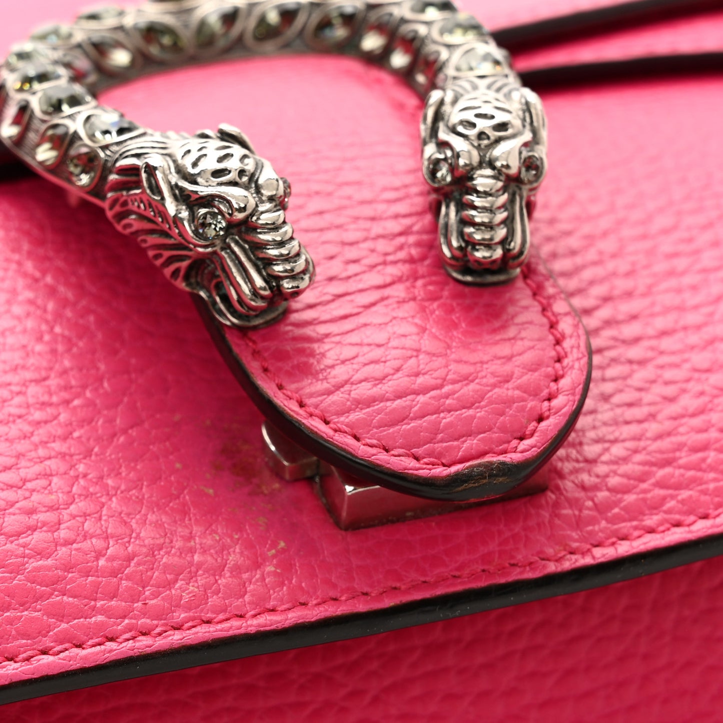 Dollar Calfskin Small Dionysus Shoulder Bag Box Pink