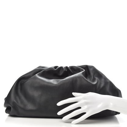 Bottega Veneta Smooth Butter Calf The Pouch Oversized Clutch Black 2 of 9