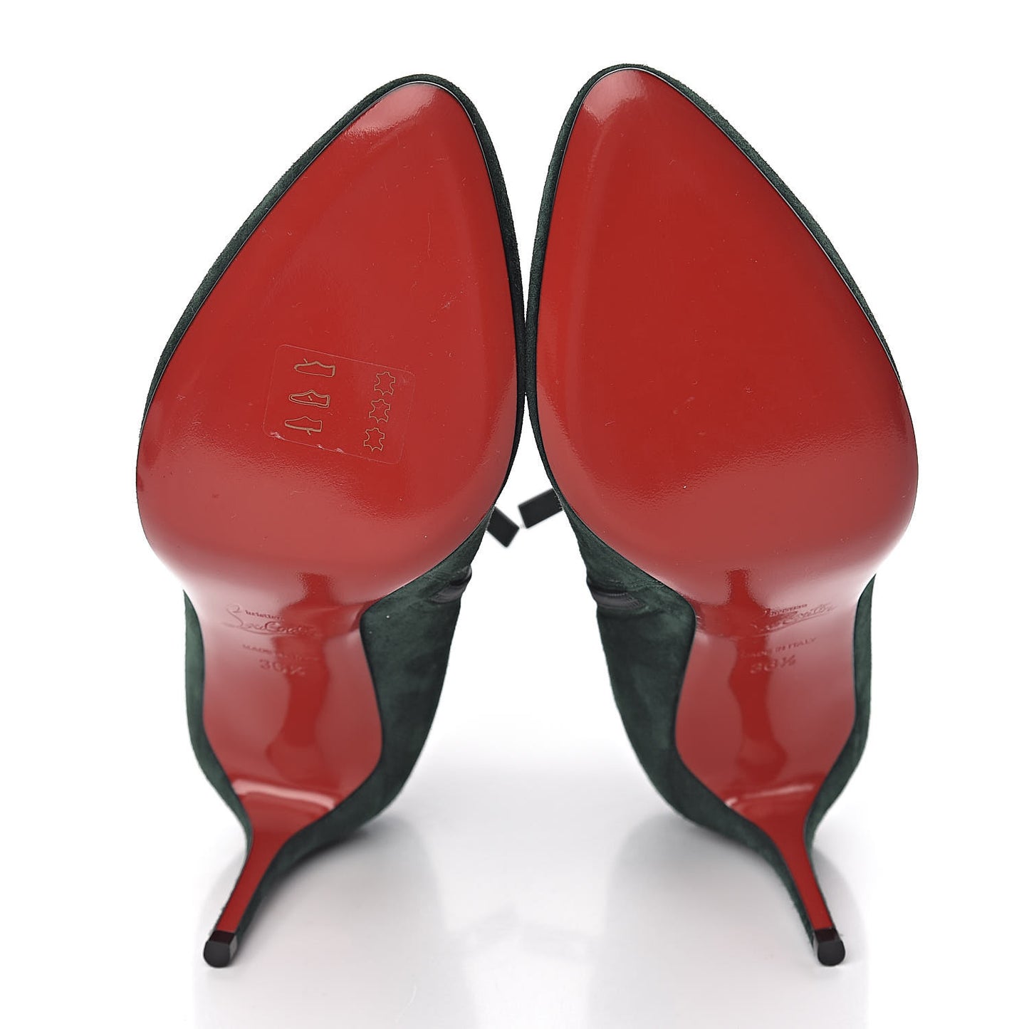 Veau Velours Eloise Booty 85 Ankle Boots 36.5 Green