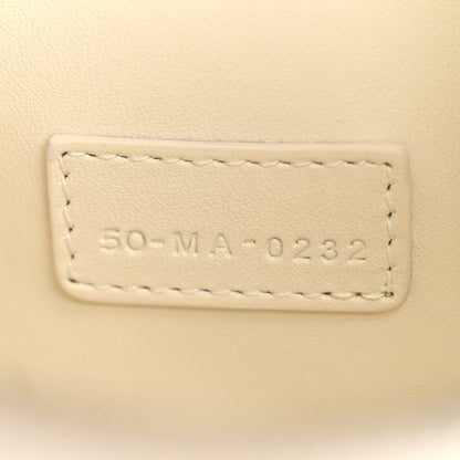 Christian Dior Calfskin Macrocannage Small Diortravel Nomad Pouch Latte 6 of 9