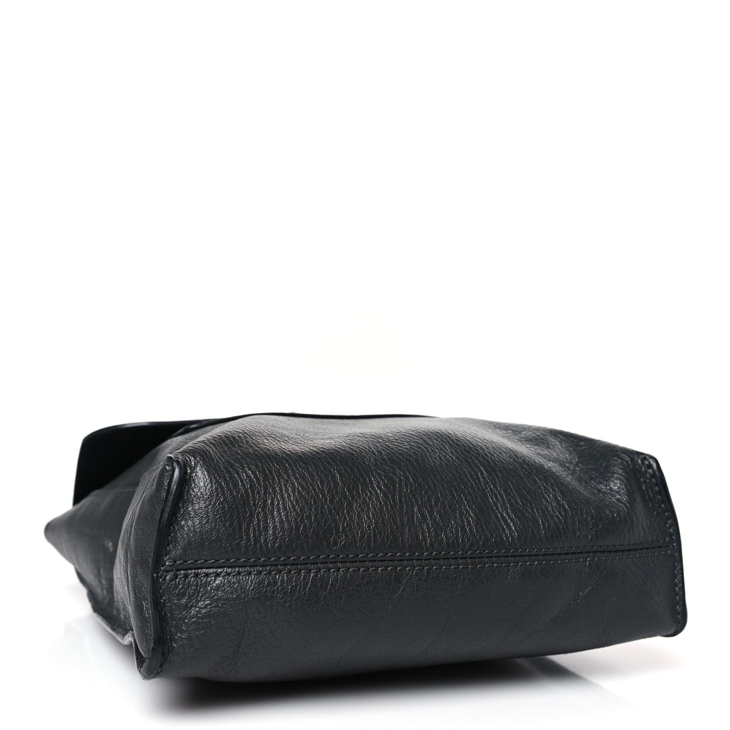 Natural Grain Calfskin Antony Messenger Crossbody Black