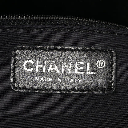 Chanel Vinyl Quilted Large Paris Biarritz Tote Black 10 of 17