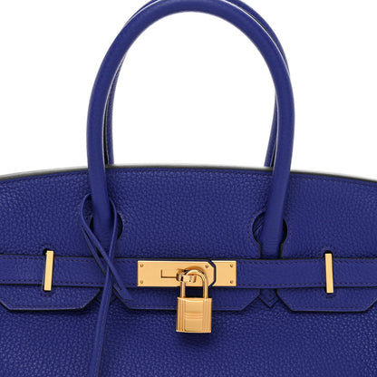 Hermes Togo Birkin 30 Bleu Electrique 5 of 10
