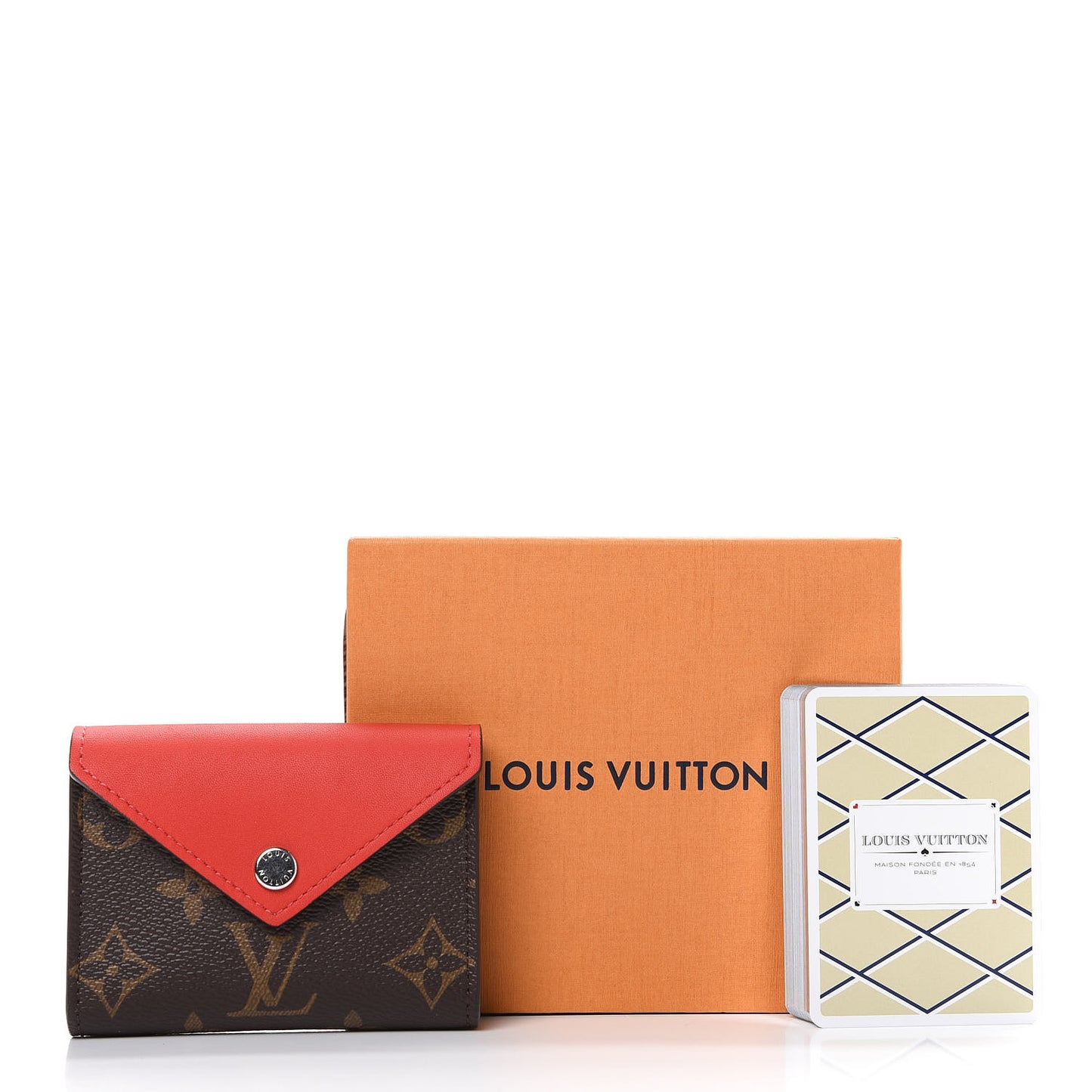 Monogram Playing Cards and Pouch Arsene Red