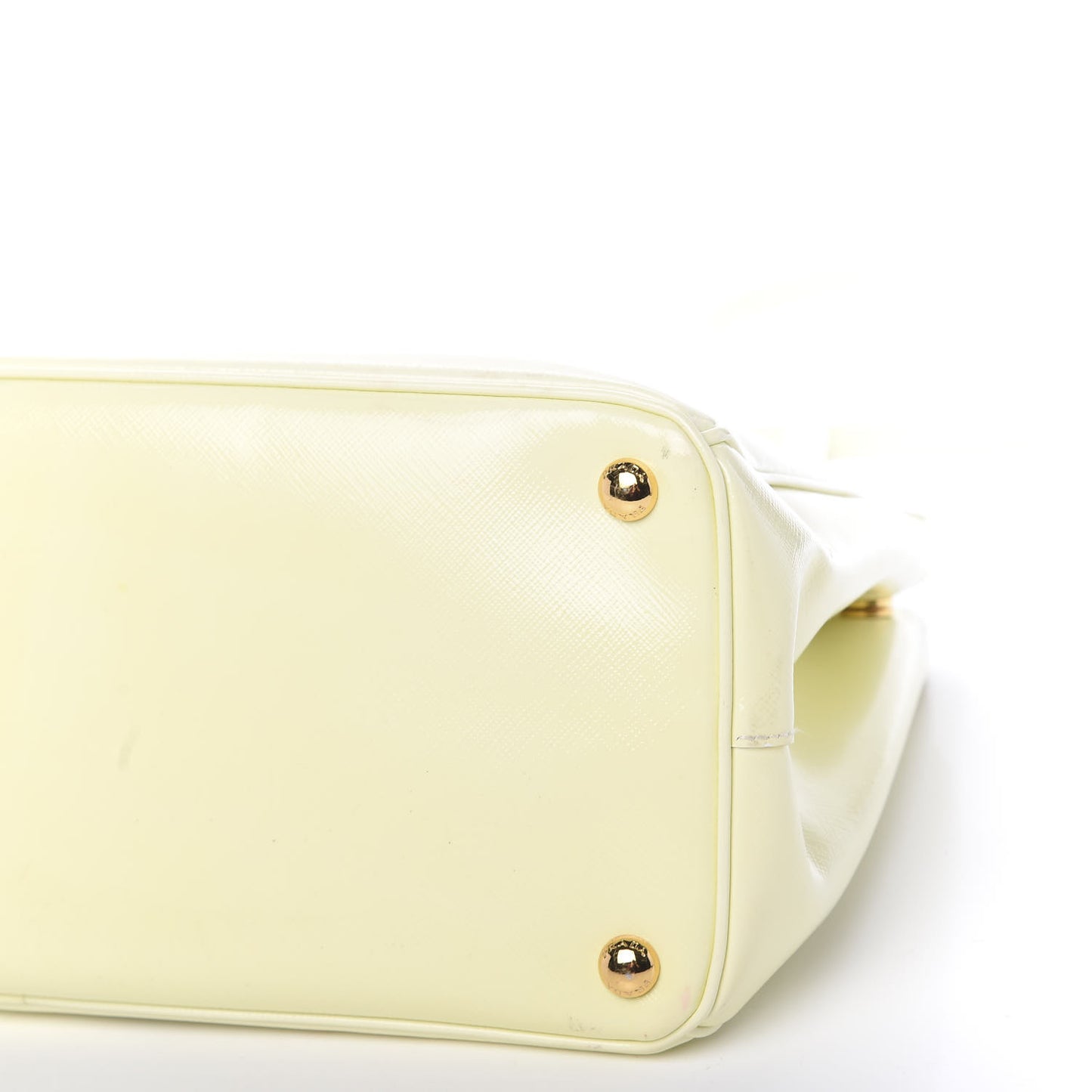 Saffiano Vernice Medium Galleria Double Zip Tote Bianco
