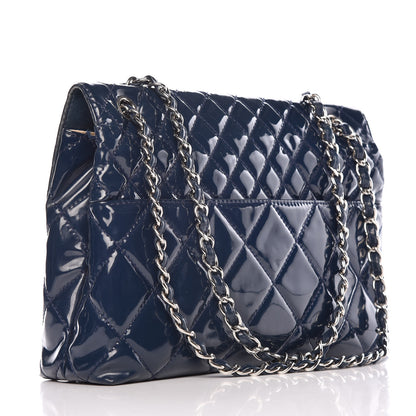 Chanel Vinyl Quilted In The Business Flap Navy Blue 4 of 20