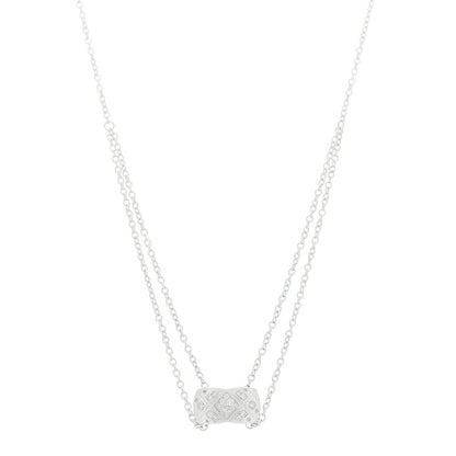 Chanel 18K White Gold Diamond Coco Crush Necklace 1 of 7