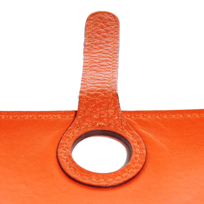 Hermes Togo Dogon Compact Wallet Orange 7 of 12