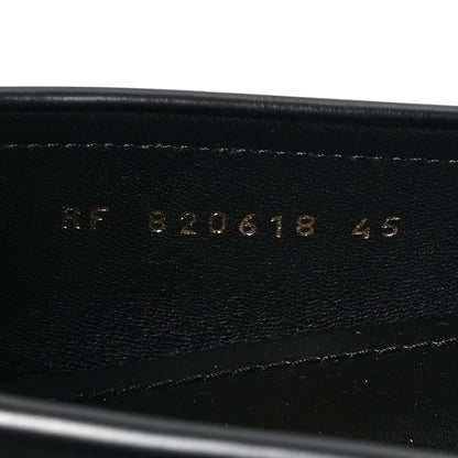 Saint Laurent Calfskin Mens Laurent Penny Loafers 45 Black 9 of 10
