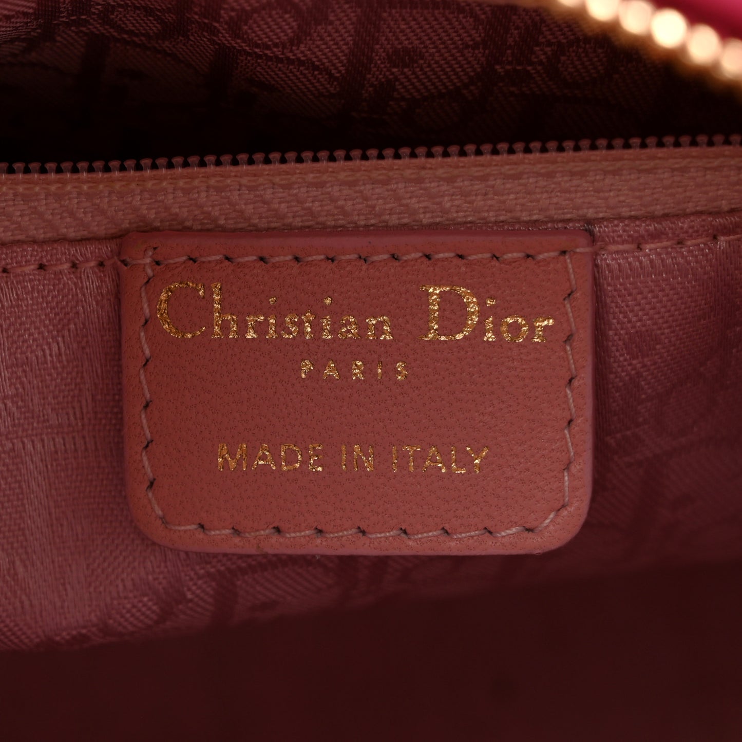 Patent Cannage Stitched Medium Lady Dior Orange