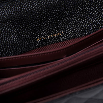 Chanel Caviar Quilted Large Gusset Flap Wallet Black 7 of 8