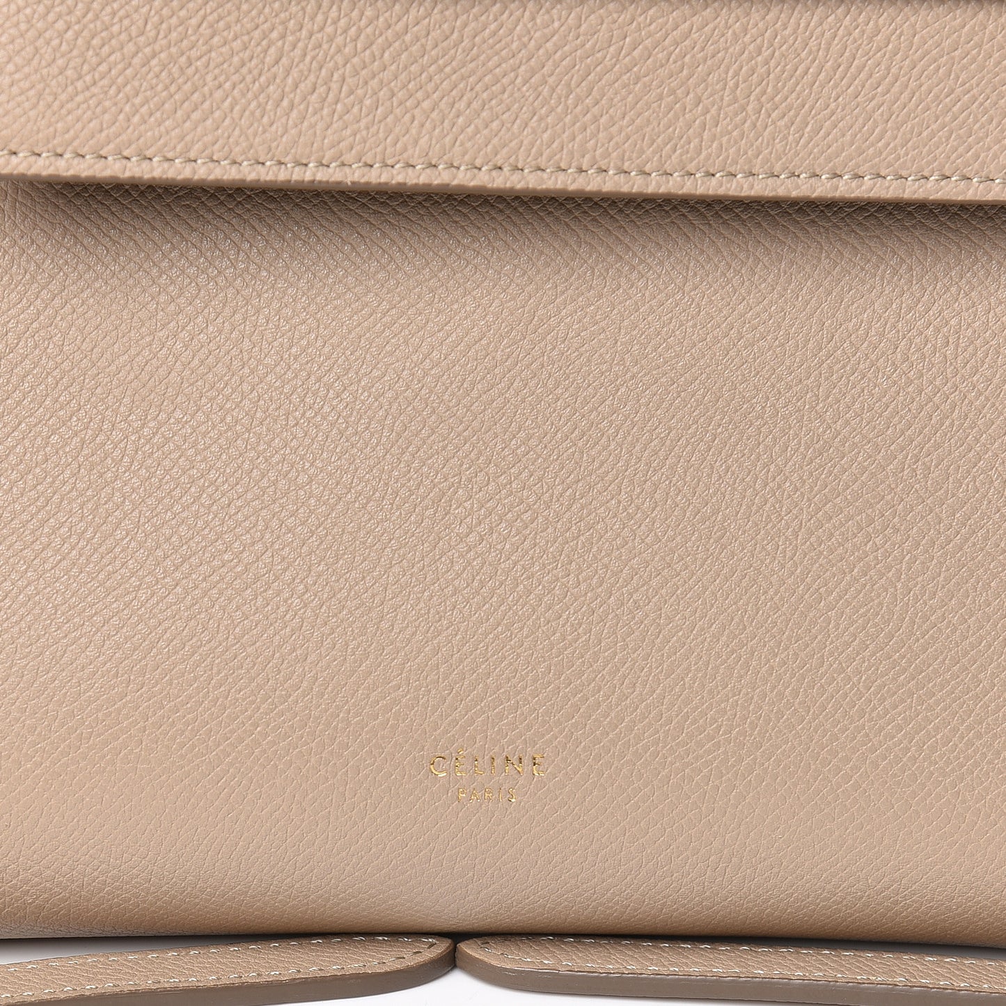 Grained Calfskin Micro Belt Bag Light Taupe