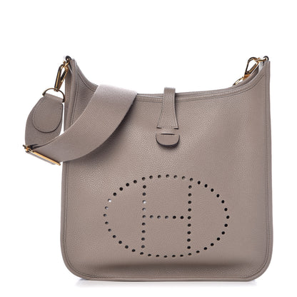 Hermes Taurillon Clemence Evelyne III PM Gris Asphalte 1 of 7