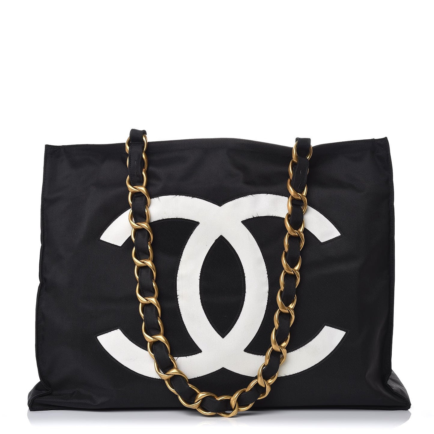Canvas Chain Jumbo CC Tote Black