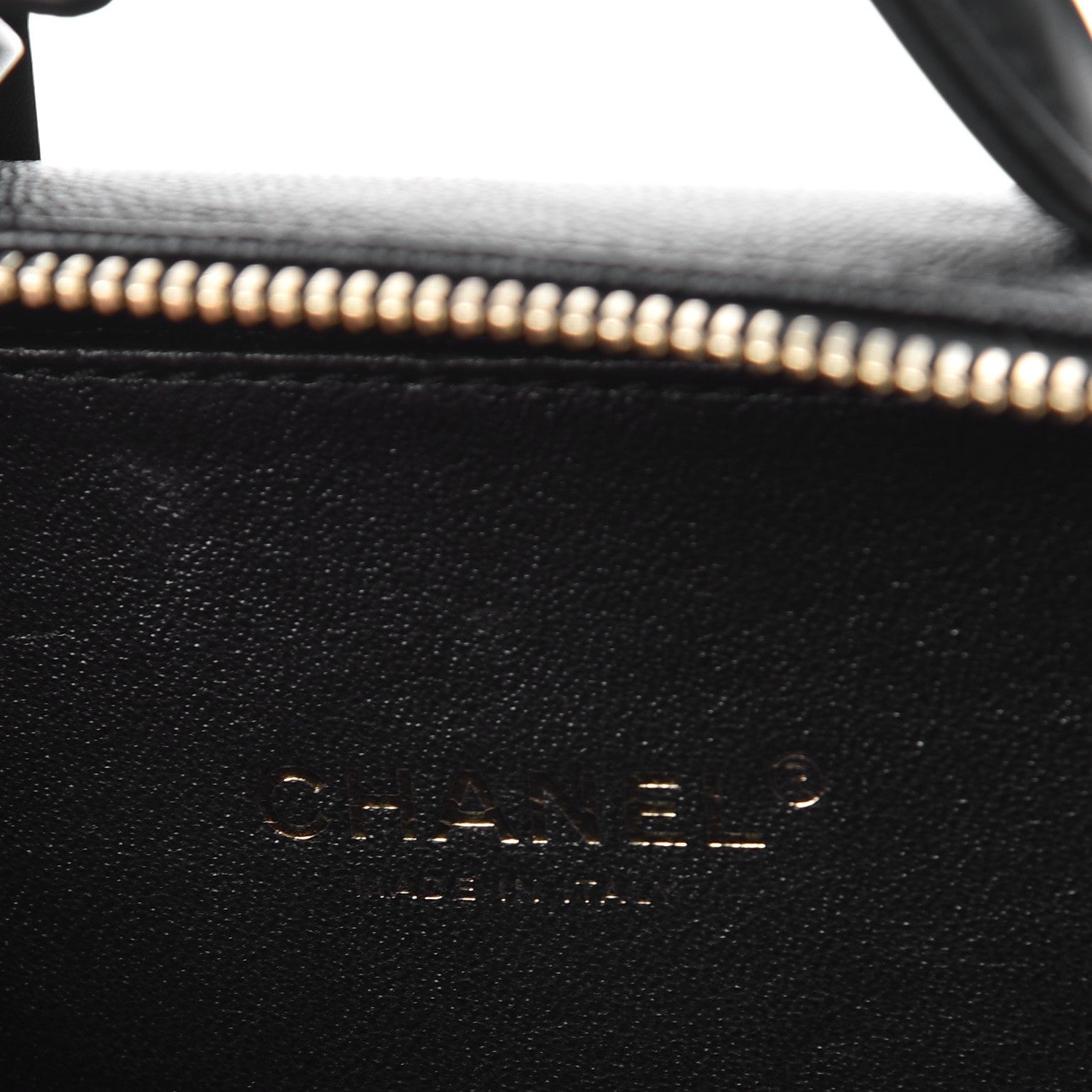 Chanel Caviar Quilted Small CC Filigree Vanity Case Black 7 of 9