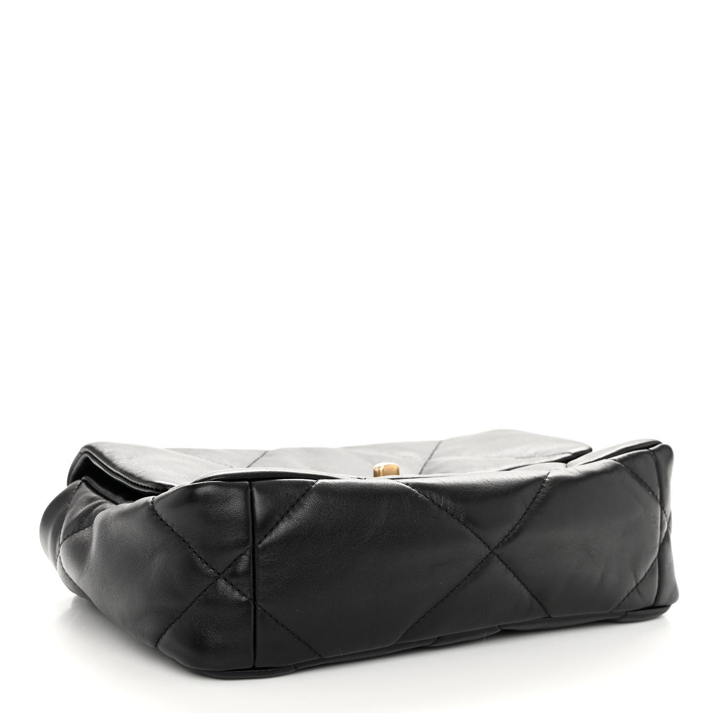 Lambskin Quilted Medium Chanel 19 Flap Black