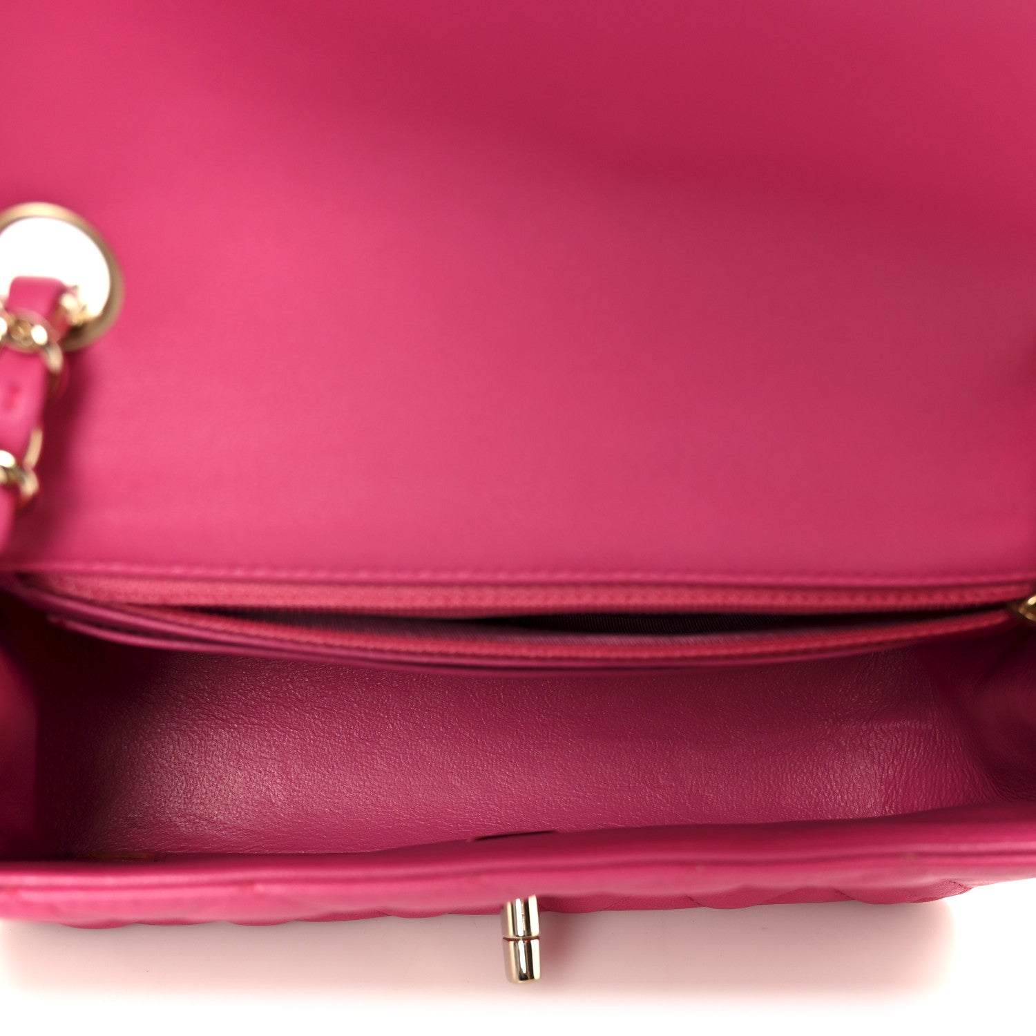 Chanel Lambskin Quilted Mini Rectangular Flap Pink 5 of 11