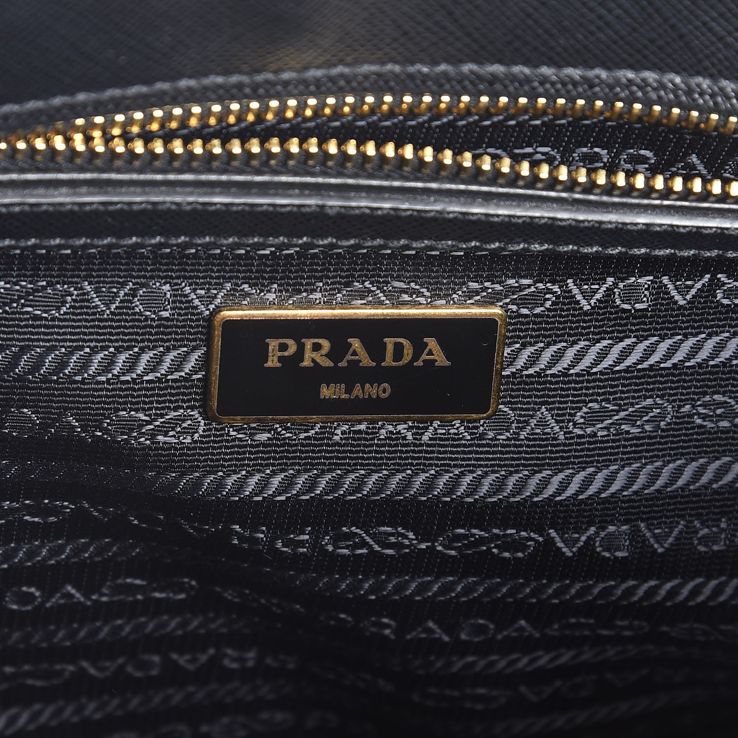 Prada Saffiano Small Galleria Double Zip Tote Black 7 of 8