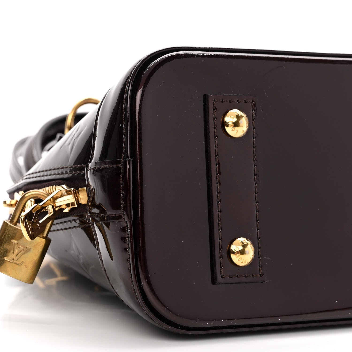 Louis Vuitton Vernis Alma BB Amarante 8 of 9