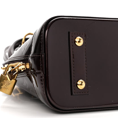 Louis Vuitton Vernis Alma BB Amarante 8 of 9