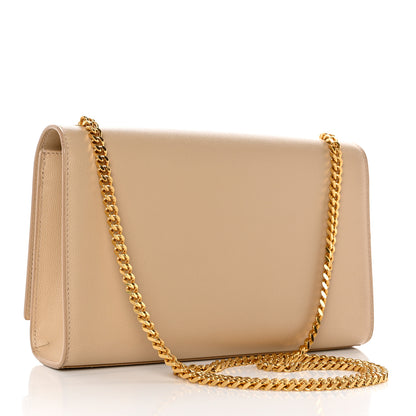 Saint Laurent Grain De Poudre Medium Monogram Kate Satchel Nude Powder 2 of 12