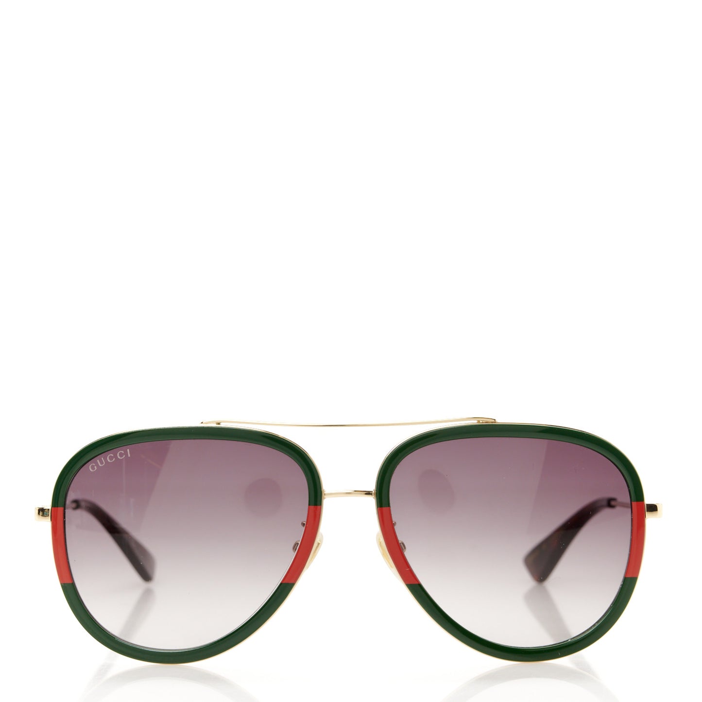 Web Aviator Sunglasses GG0062S Green Red