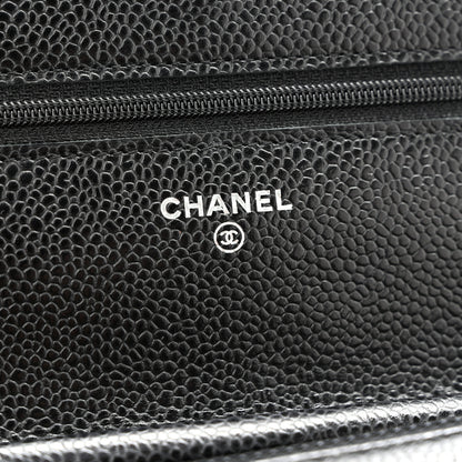 Chanel Caviar Quilted Wallet on Chain WOC Black 7 of 12