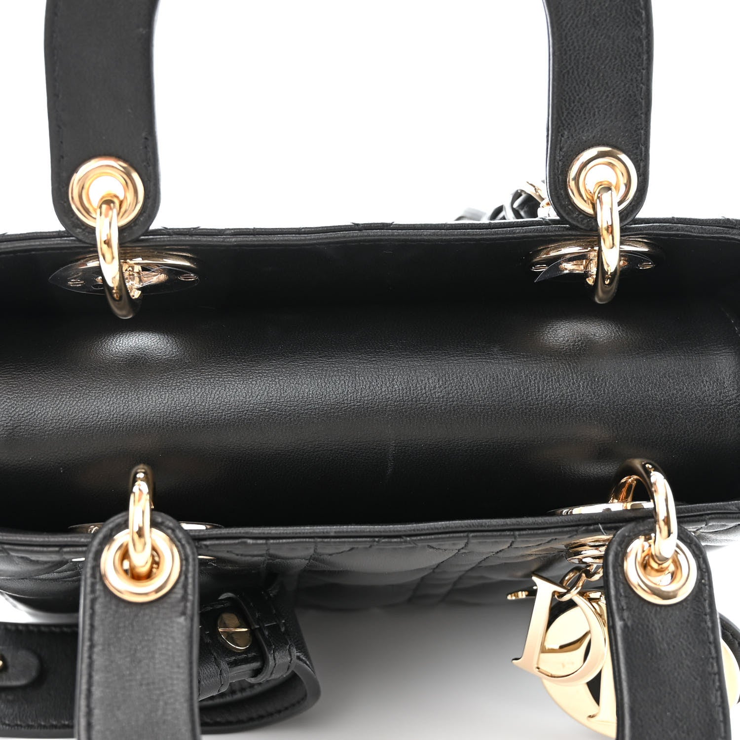 Christian Dior Lambskin Cannage Small My ABCDior Lady Dior Black 11 of 14