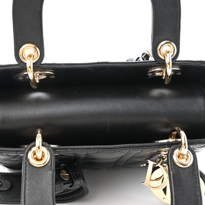 Christian Dior Lambskin Cannage Small My ABCDior Lady Dior Black 11 of 14