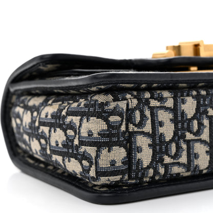 Christian Dior Oblique CD Lock Chain Flap Blue 11 of 12
