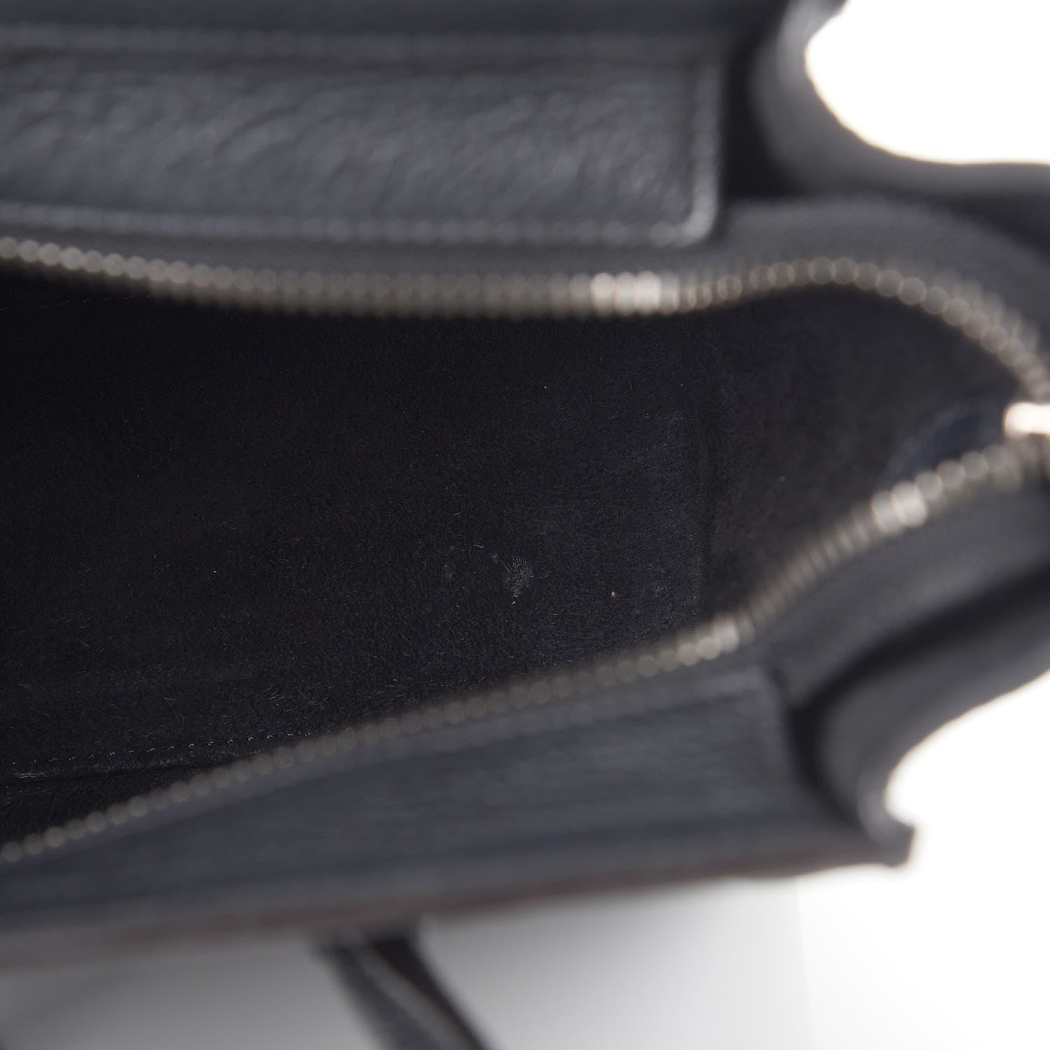 Celine Drummed Calfskin Nano Luggage Black 9 of 17