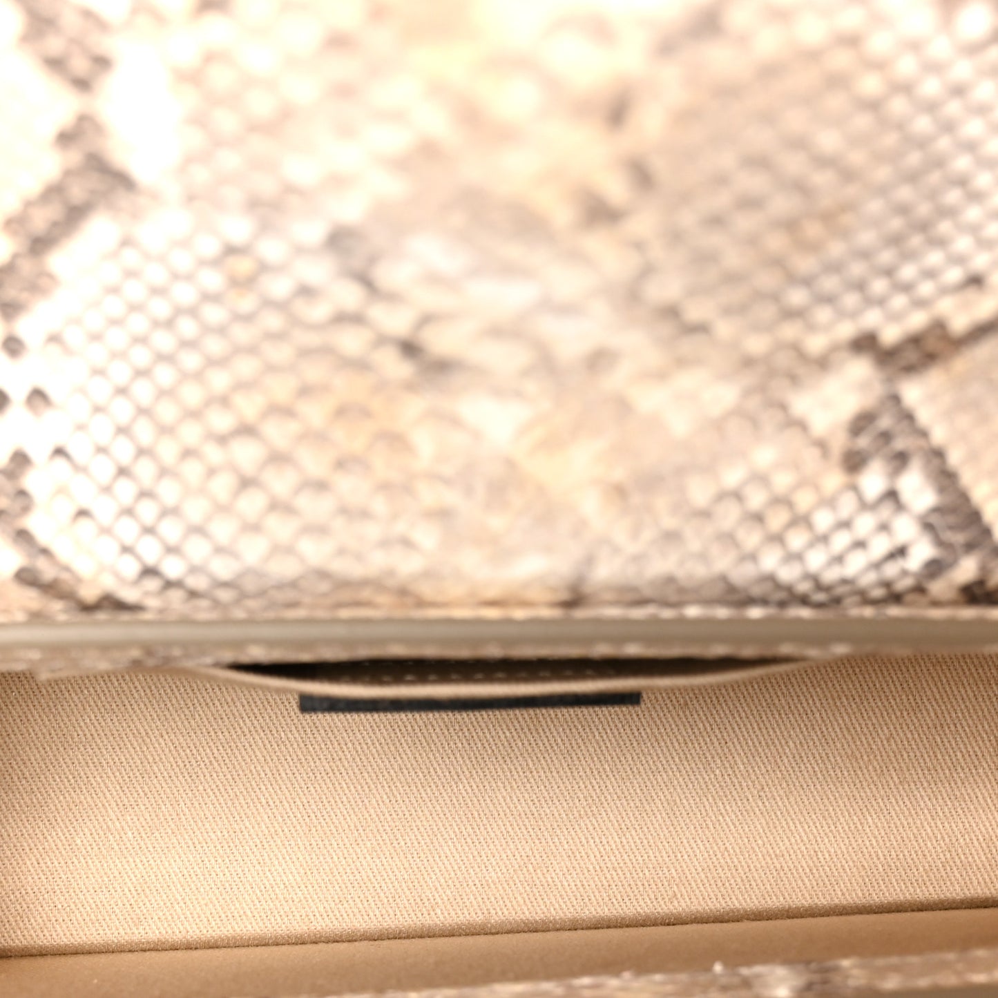 Snakeskin Le Chiquito Boucle Long Beige