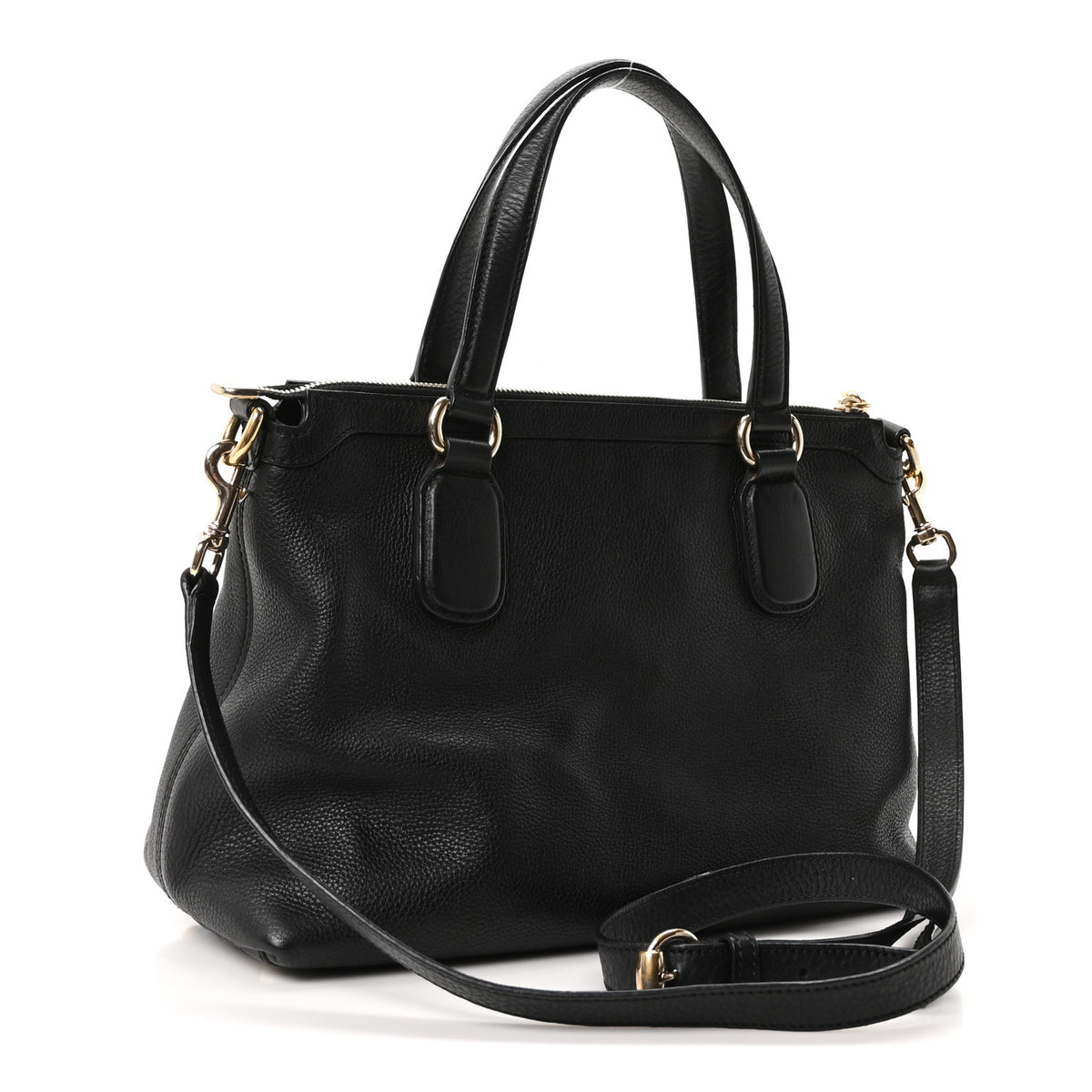 Cellarius Calfskin Small Soho Top Handle Satchel Black
