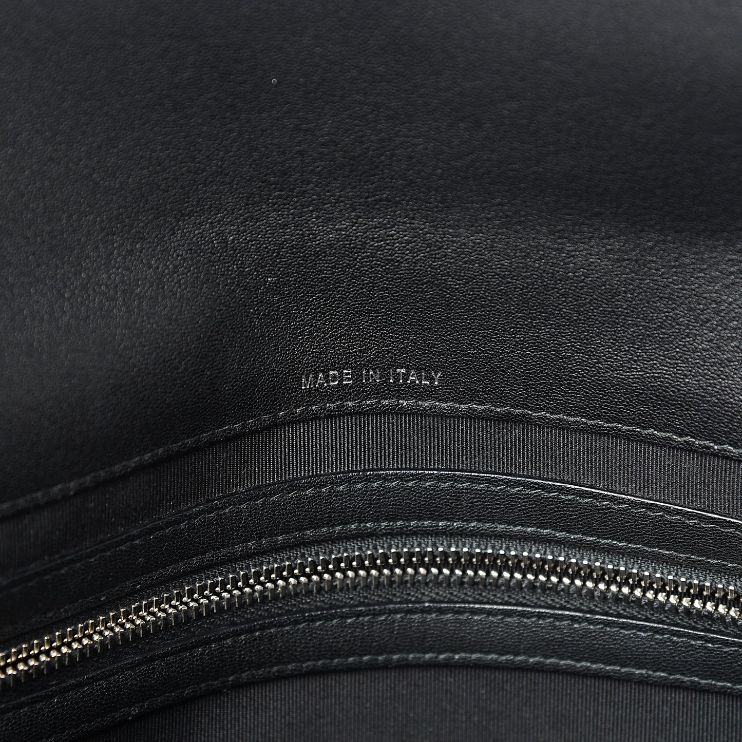 Calfskin Quilted CC Box Flap Pouch Black