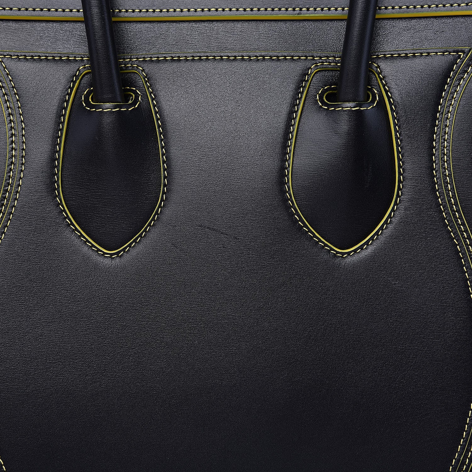 Celine Satin Calfskin Debossed Micro Luggage Black 10 of 10
