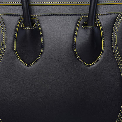 Celine Satin Calfskin Debossed Micro Luggage Black 10 of 10