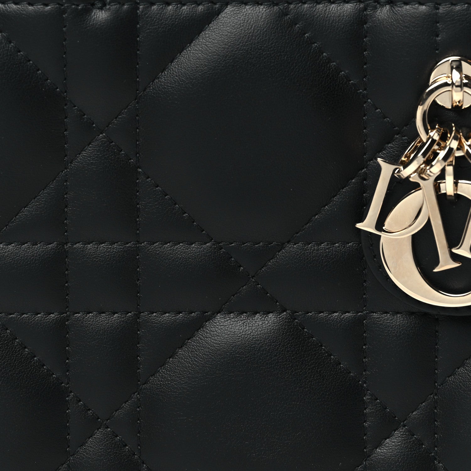 Christian Dior Calfskin Macrocannage Mini Book Tote Black 8 of 11