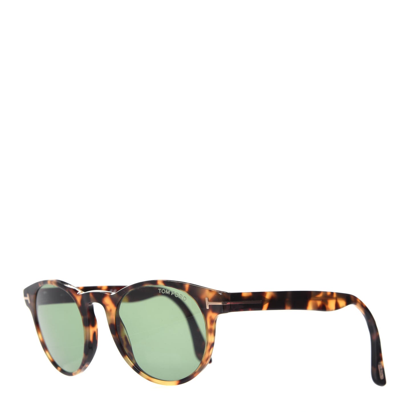 Acetate Palmer Rounded Sunglasses TF522 Tortoise