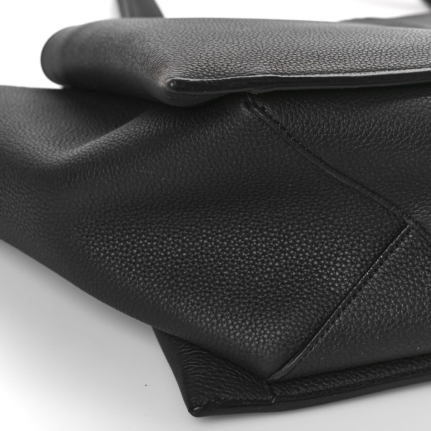 Celine Baby Grained Calfskin Medium Tri-Fold Bag Black 8 of 9