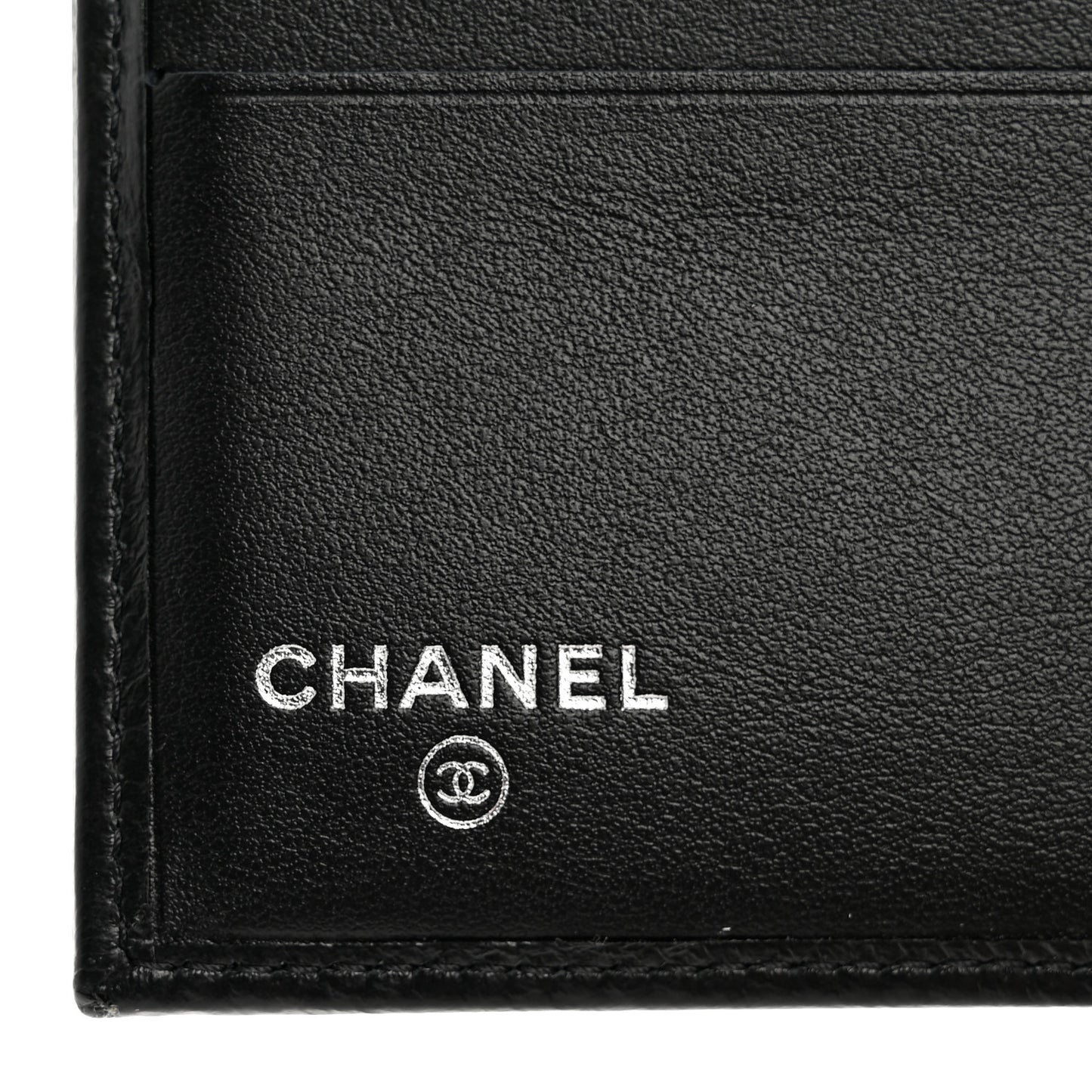Calfskin Quilted Mens Small Pour Monsieur Wallet Black
