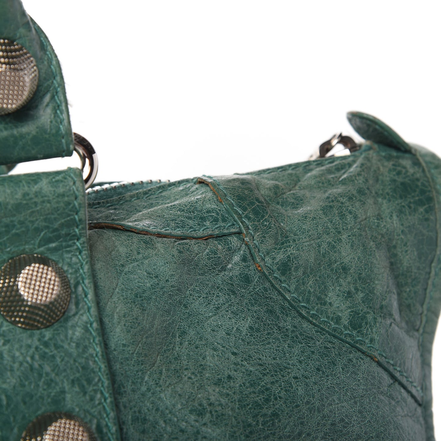 Agneau Giant 21 Silver Hardware Weekender Vert Sauge