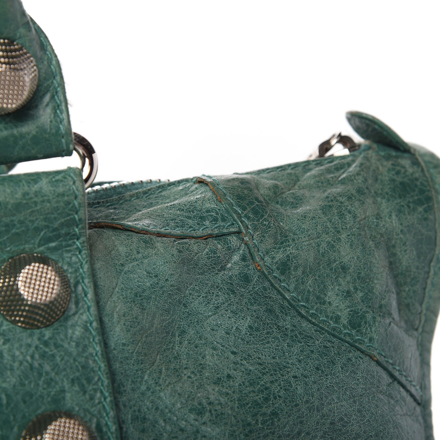 Balenciaga Agneau Giant 21 Silver Hardware Weekender Vert Sauge 13 of 22