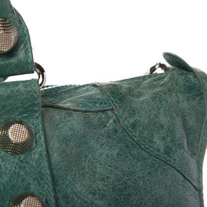 Balenciaga Agneau Giant 21 Silver Hardware Weekender Vert Sauge 13 of 22