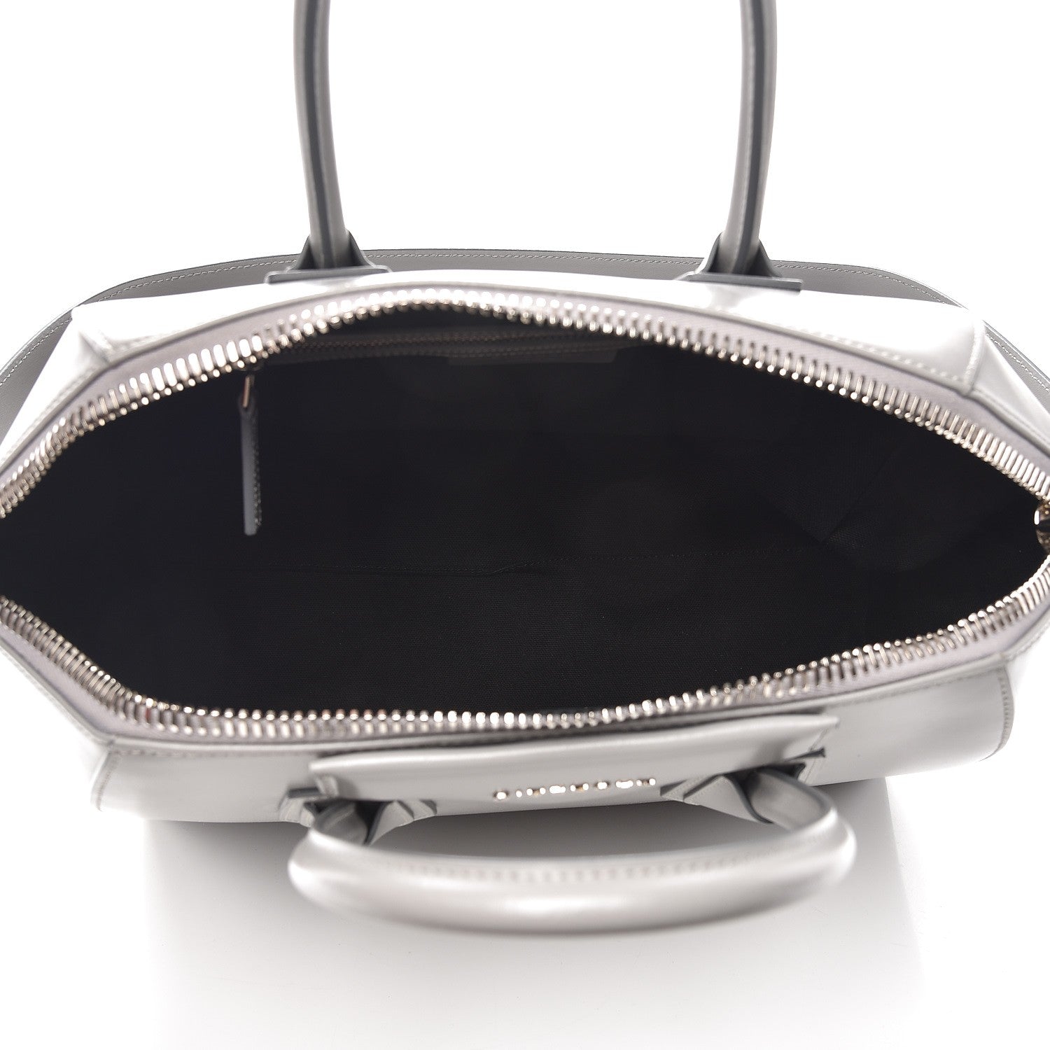 Givenchy Shiny Lord Calfskin Medium Antigona Pearl Grey 14 of 15