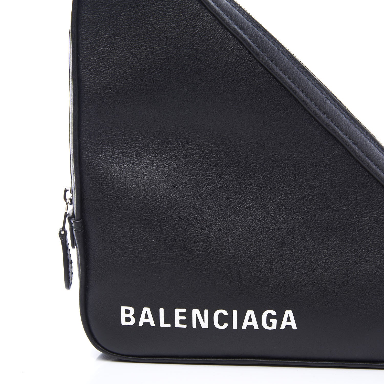 Balenciaga Calfskin M Triangle Pouch Black 9 of 9