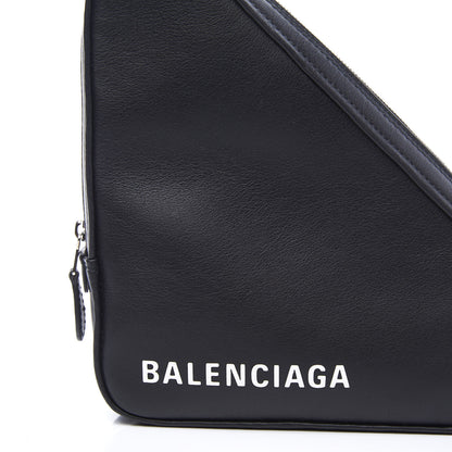 Balenciaga Calfskin M Triangle Pouch Black 9 of 9