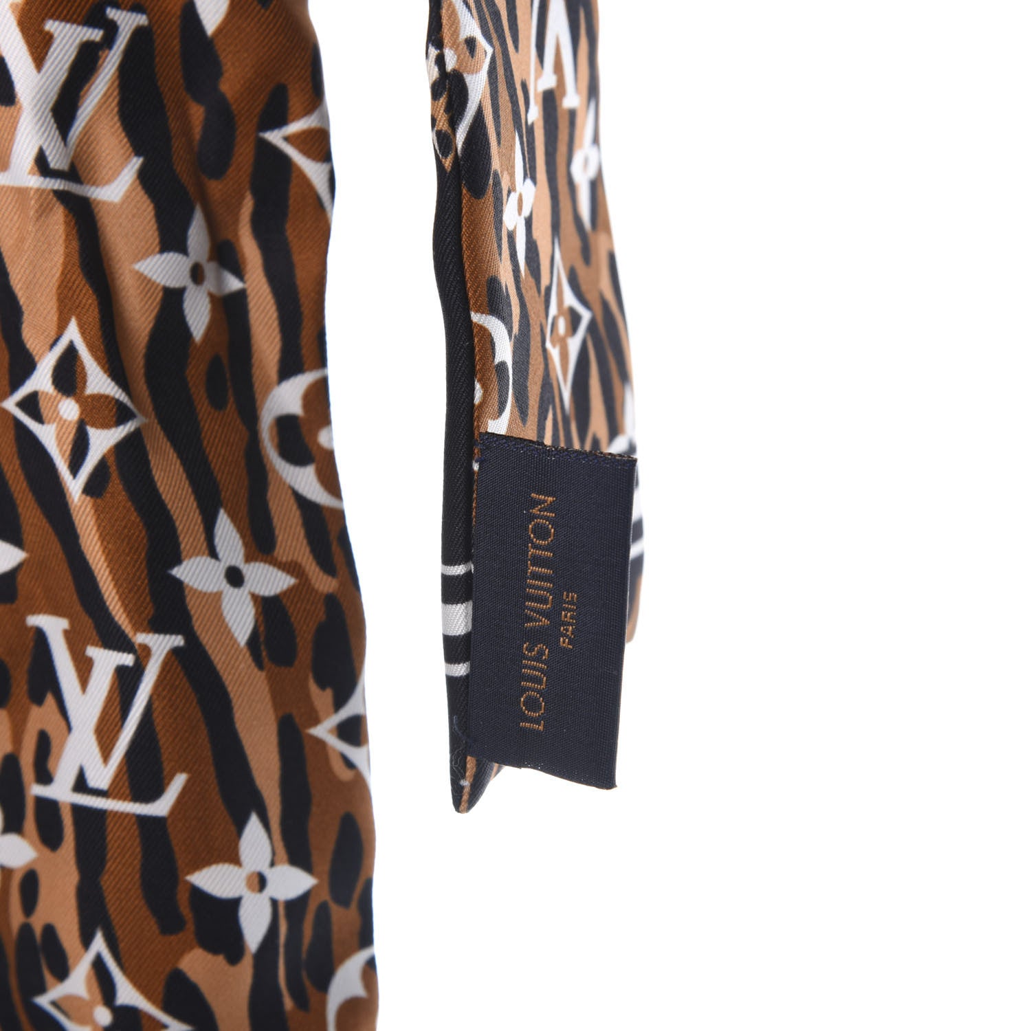 Louis Vuitton Silk Monogram Giant Jungle Bandeau Black 4 of 4