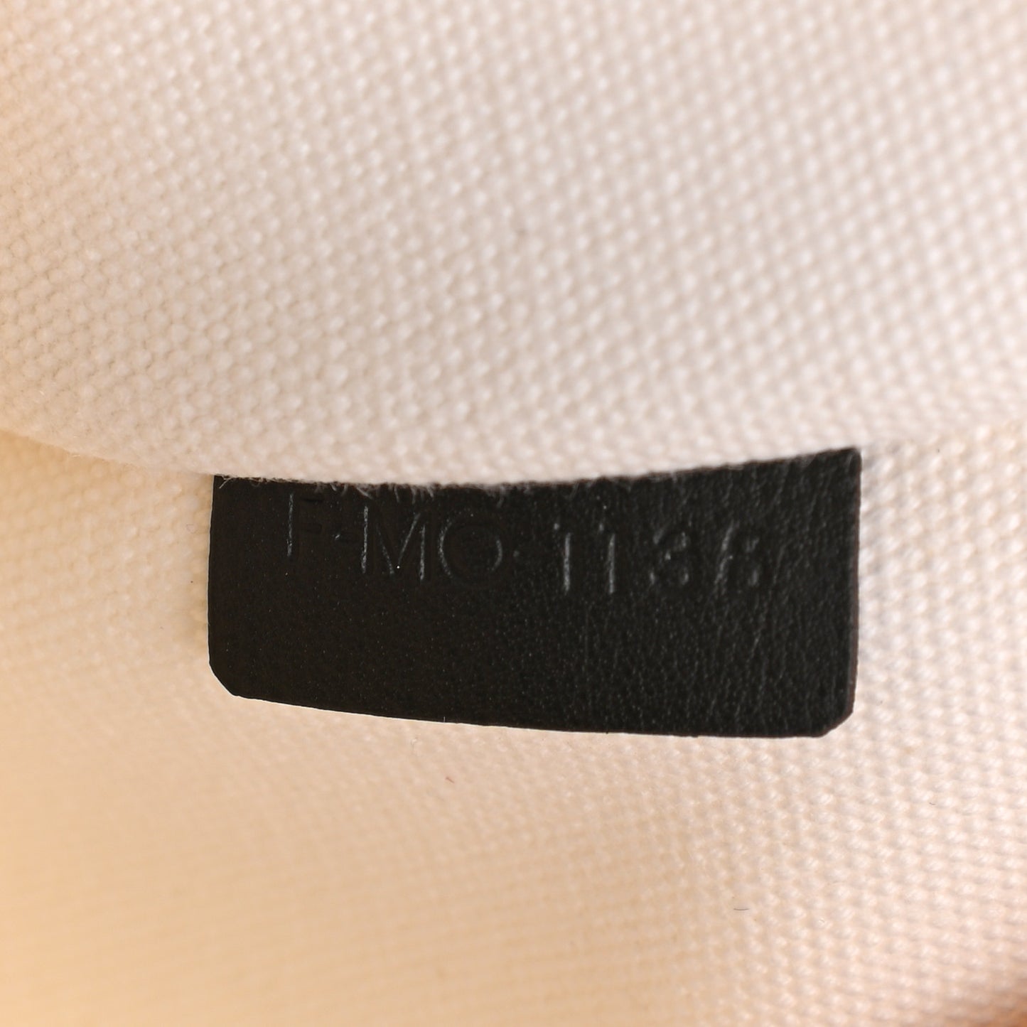 Cotton Canvas Calfskin Made In Large Pouch Black
