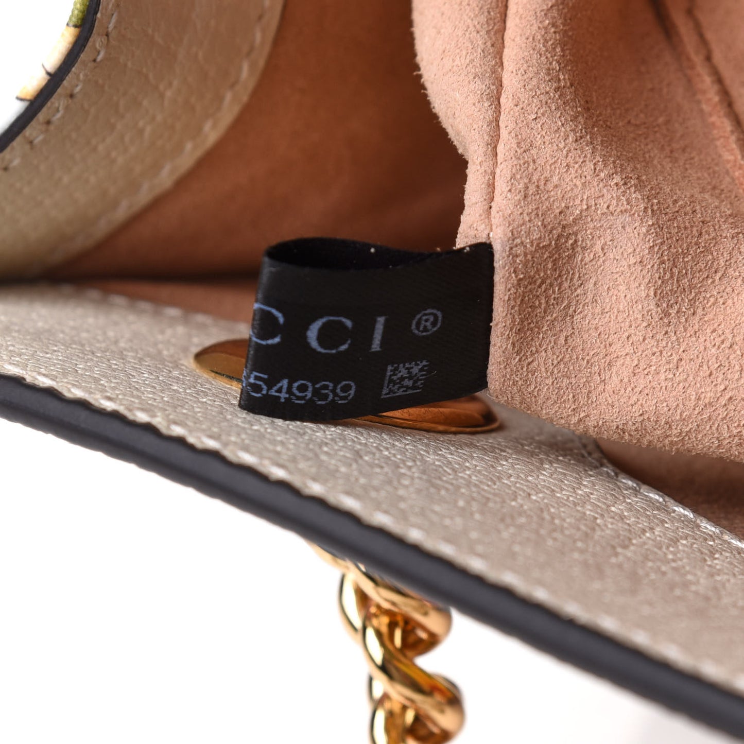GG Supreme Monogram Flora Textured Calfskin Small Padlock Tote Beige Ebony Multicolor Mystic White